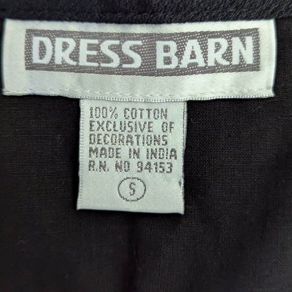 Dress Barn Christmas Vest Black With White Snowmen And Tie In Back Size Small - Picture 3 of 3